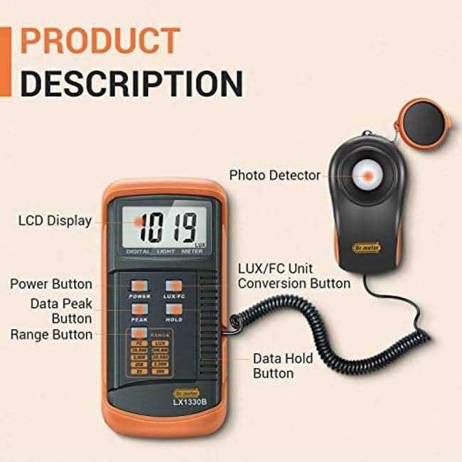 Digital Illuminance Light Meter J464