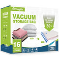 16 Pack Vacuum Storage Bags with Hand Pump Q820
