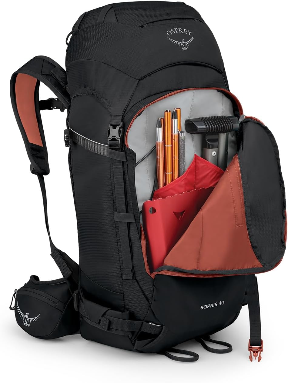 Black 40L Ski and Snowboard Backpack M4192