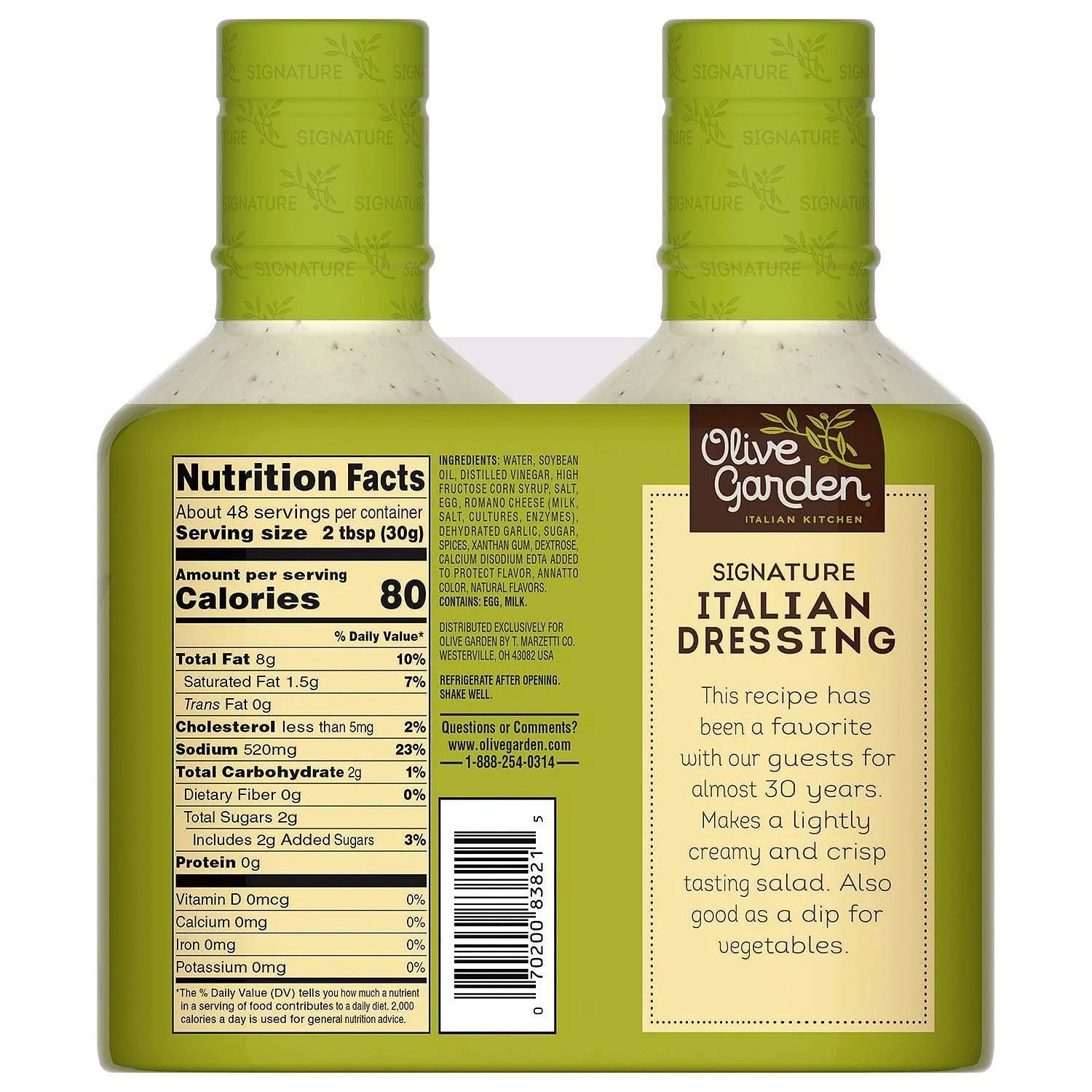 Italian Dressing (24 Ounce bottle, 2 Count) J238