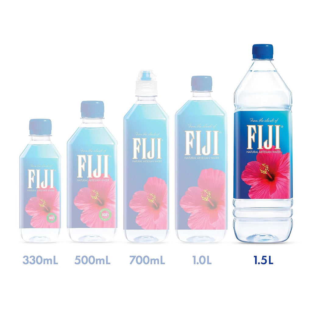Natural Artesian Bottled Water 1.5 Liters / 50.7 Fl Ounce (Pack of 12) D45889