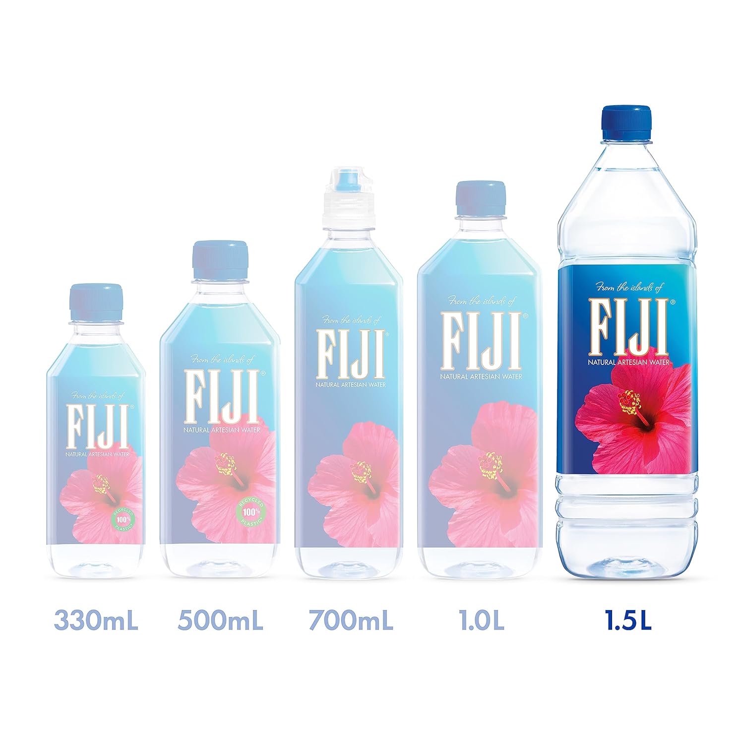Natural Artesian Bottled Water 1.5 Liters / 50.7 Fl Ounce (Pack of 12) D45889
