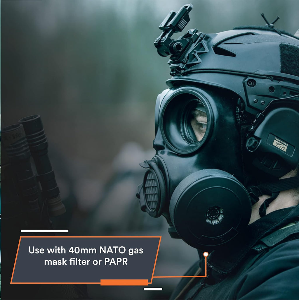 Single 40mm CBRN Gas Mask Filter E921