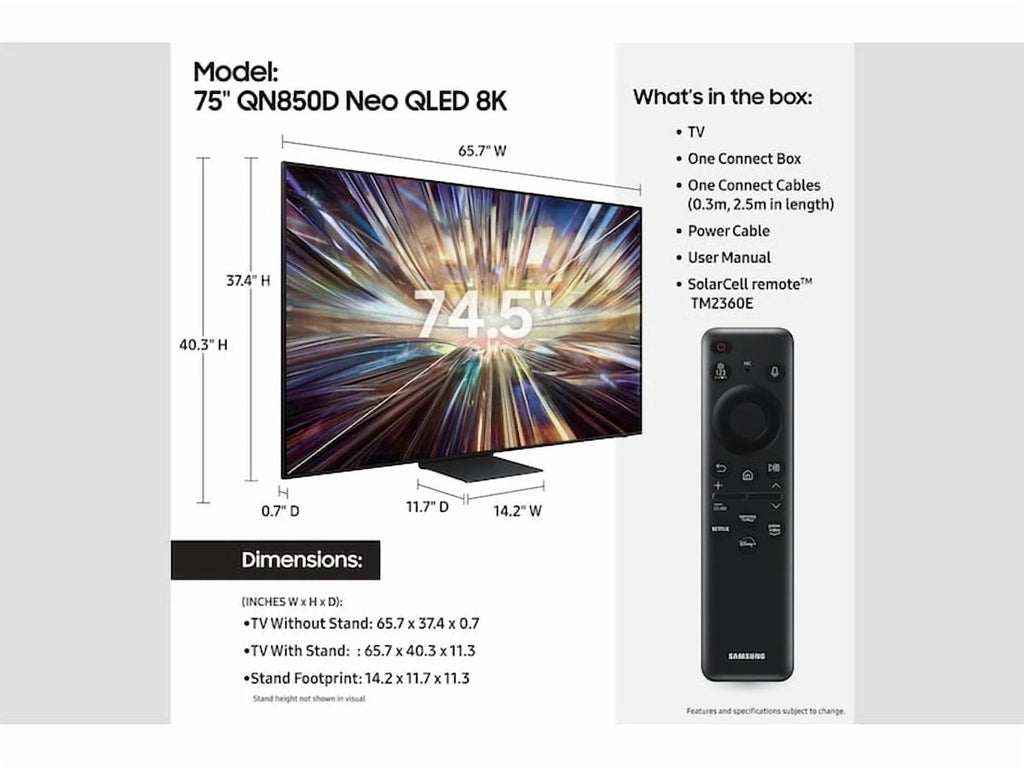 75" Neo QLED 8K TV E685