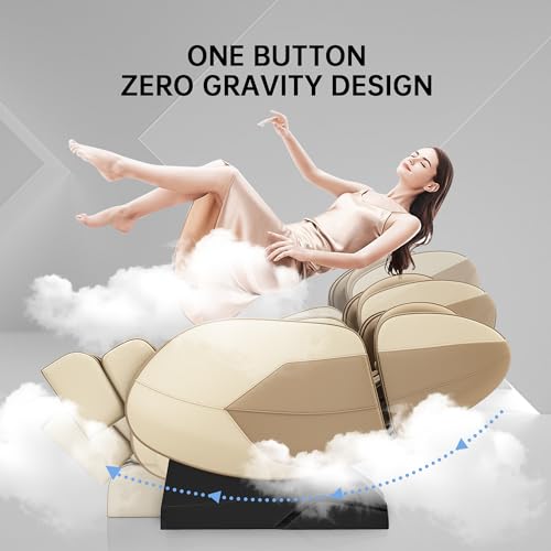 Khaki Full Body Zero Gravity Massage Chair Q35472