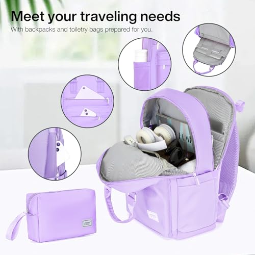 3 Piece PP Hardshell Expandable Luggage Set with Spinner Wheels U451