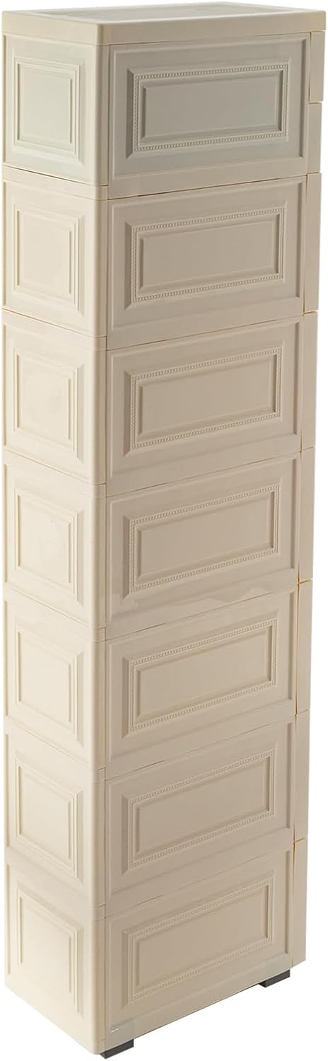 8 Drawer Narrow Storage Cabinet with Pull Handles Y6853