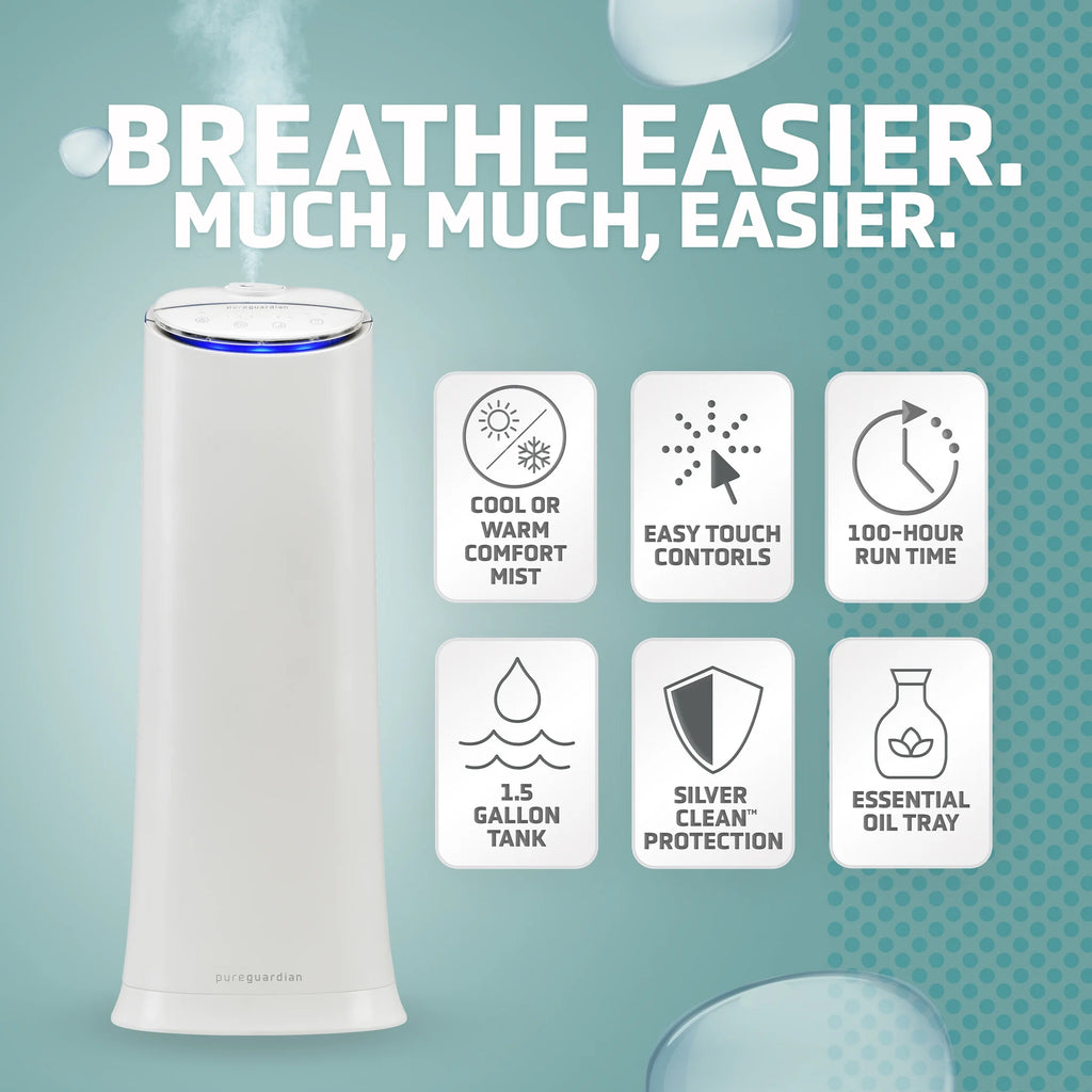 1.5 Gallon Warm and Cool Mist Ultrasonic Humidifier V22356