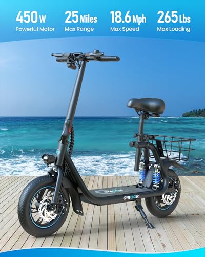 Electric Scooter with Basket O1715