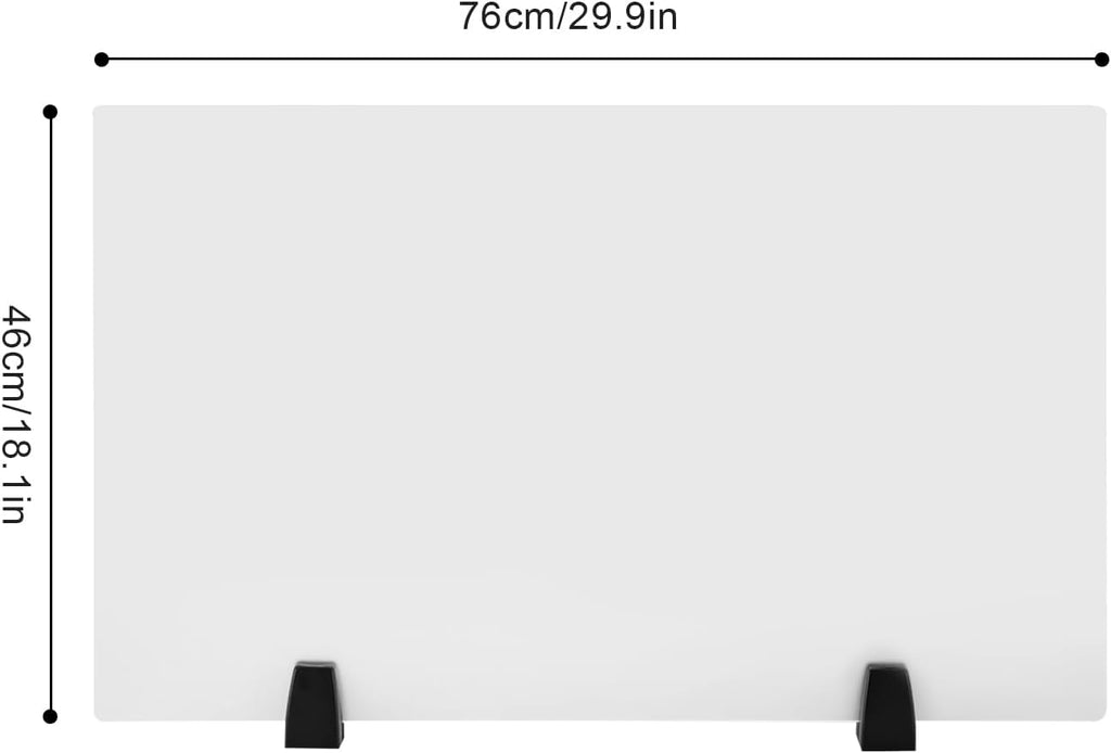 2PCS Acrylic Desk Dividers, 30 x 18 inch I4739