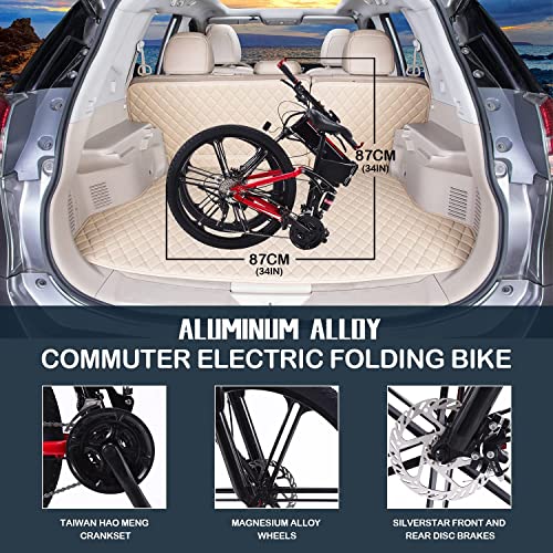26" 350W 36V 10A Foldable Electric Bike with Removable Battery A819