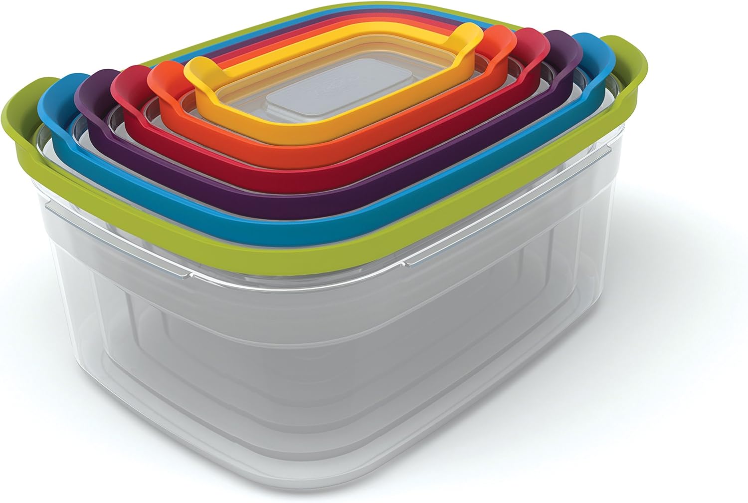 10-Piece and 12-Piece Plastic Food Storage Container Sets with Airtight Lids O688659