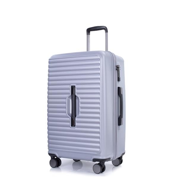 3 Piece PC+ABS Lightweight Luggage Set with TSA Lock (Dark Purple) X87245