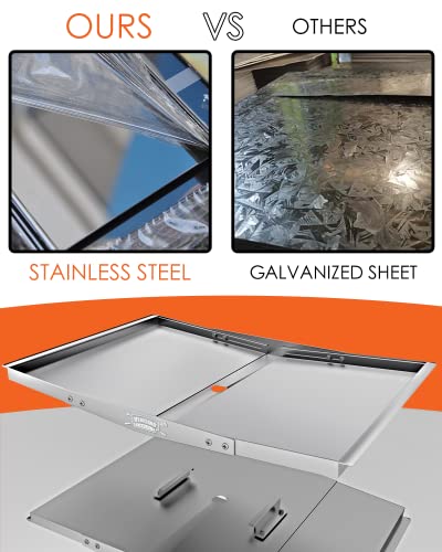 Adjustable Galvanized Steel Grease Tray for Gas Grill (24"-30") G618492