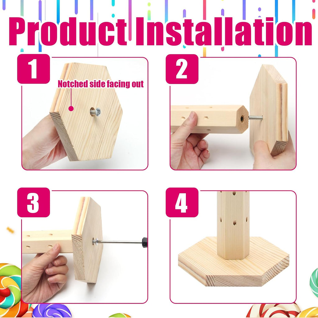 54 Hole Wooden Cake Pop Stand L973