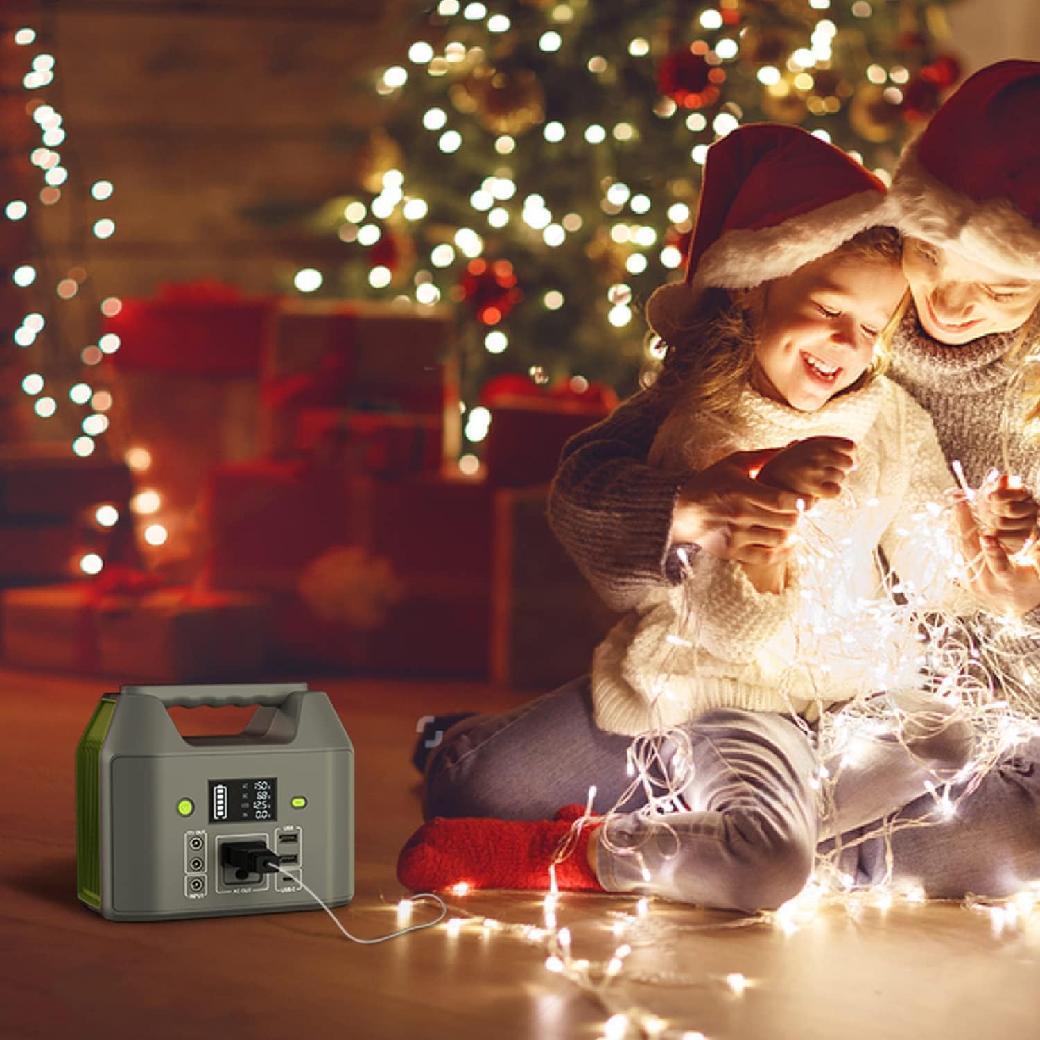Portable Power Station 155Wh 42000mAh with AC Outlet 110V 150W 6 Outputs External Battery Pack G290