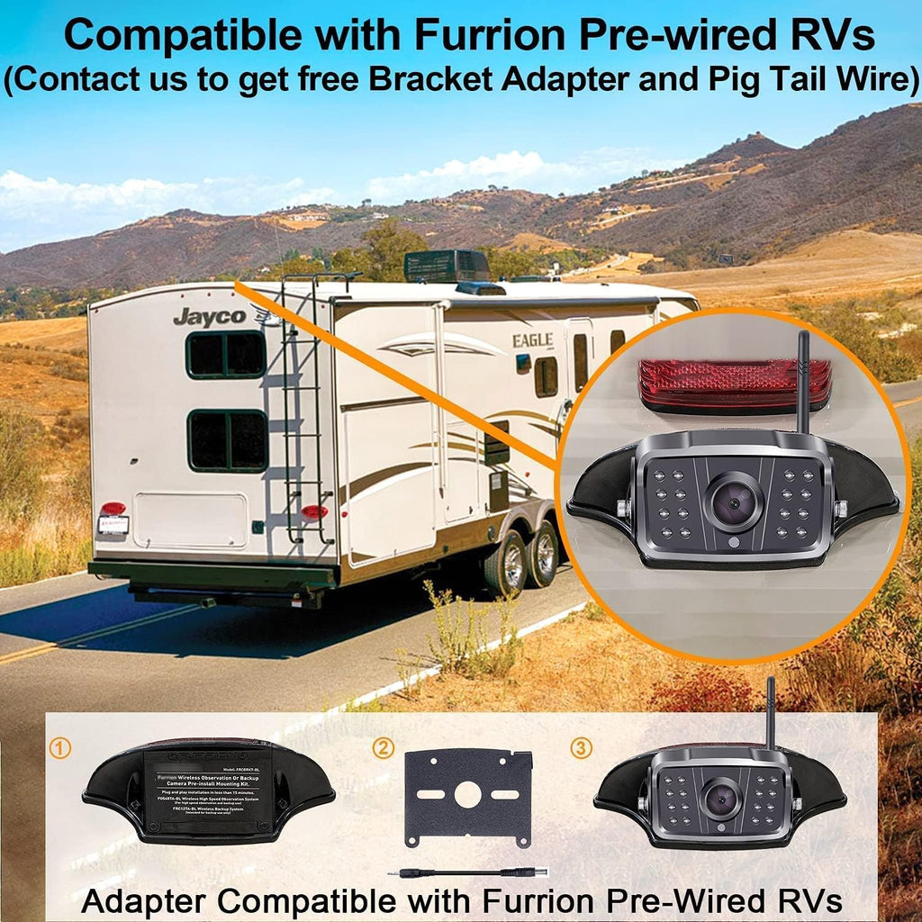 HD 1080P Wireless Backup Camera with 7" Touch Key Monitor A90923