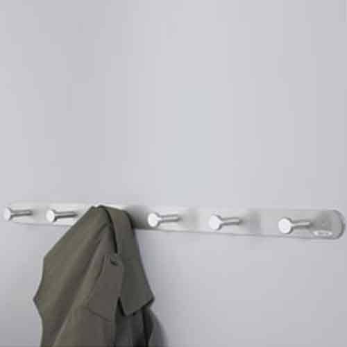 Six Hooks Metal Wall Coat Rack O620523