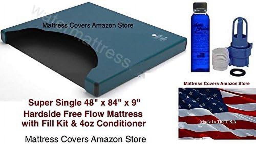 Super Single Flow Waterbed Mattress With Fill Kit And Conditioner D28104