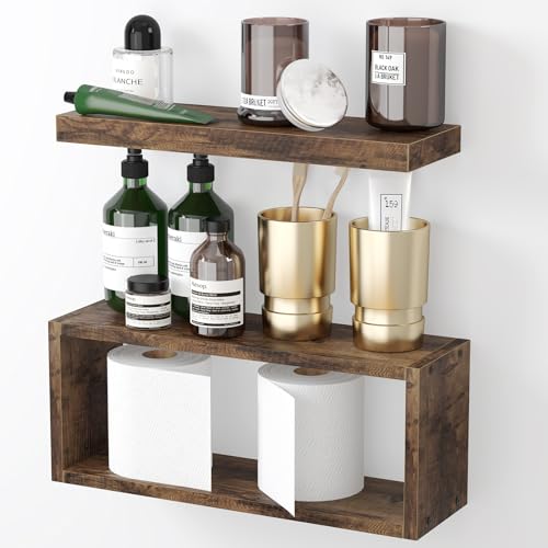 Rustic Brown Floating Shelves N124362
