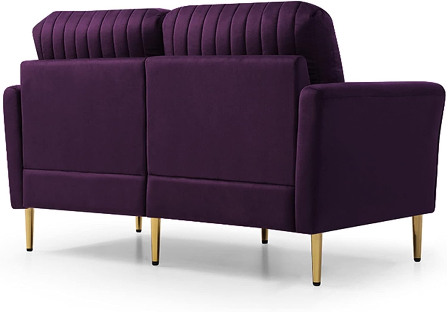 Purple Velvet Sofa and Loveseat Set Y4568