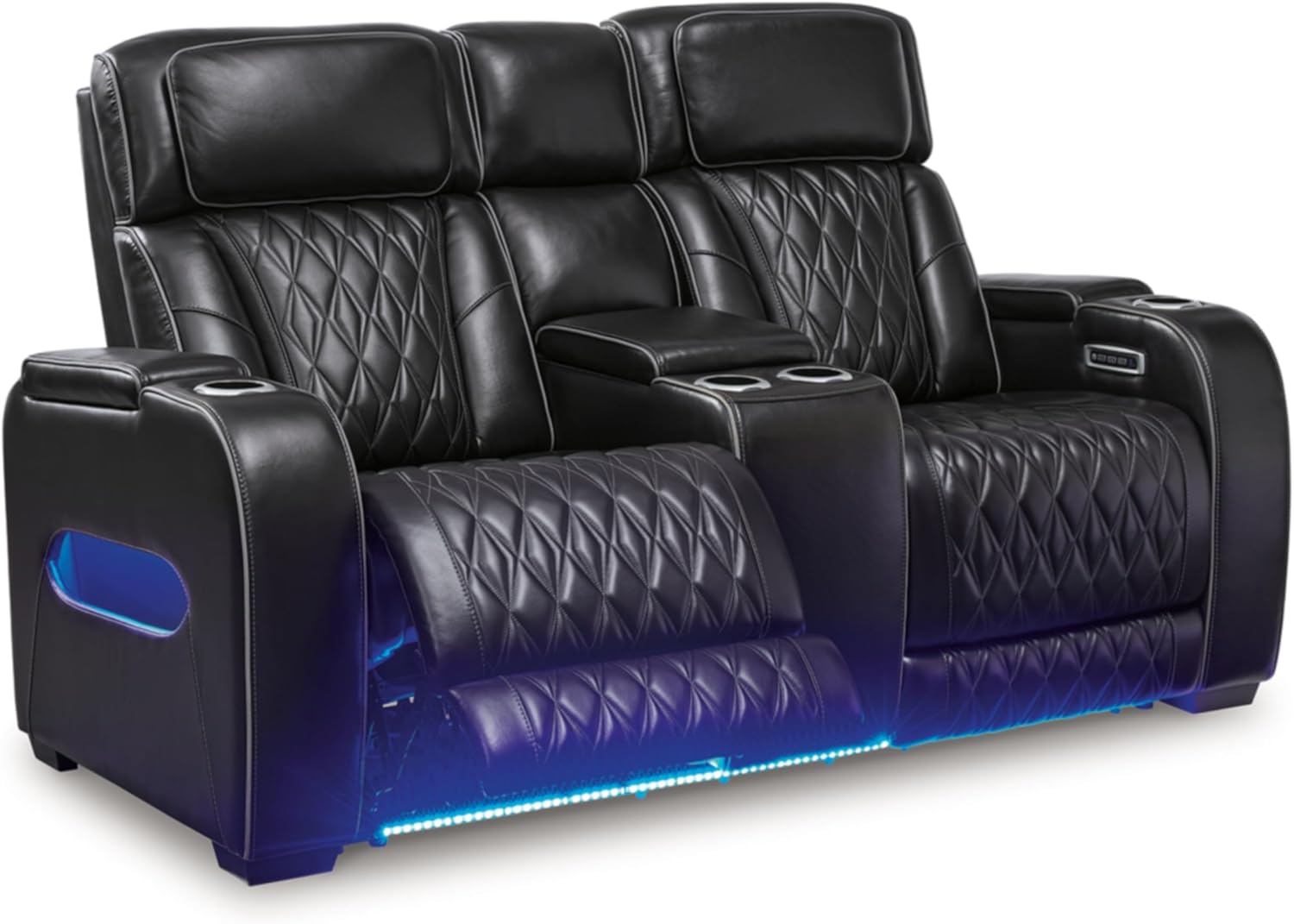 Black Power Reclining Loveseat Z41901