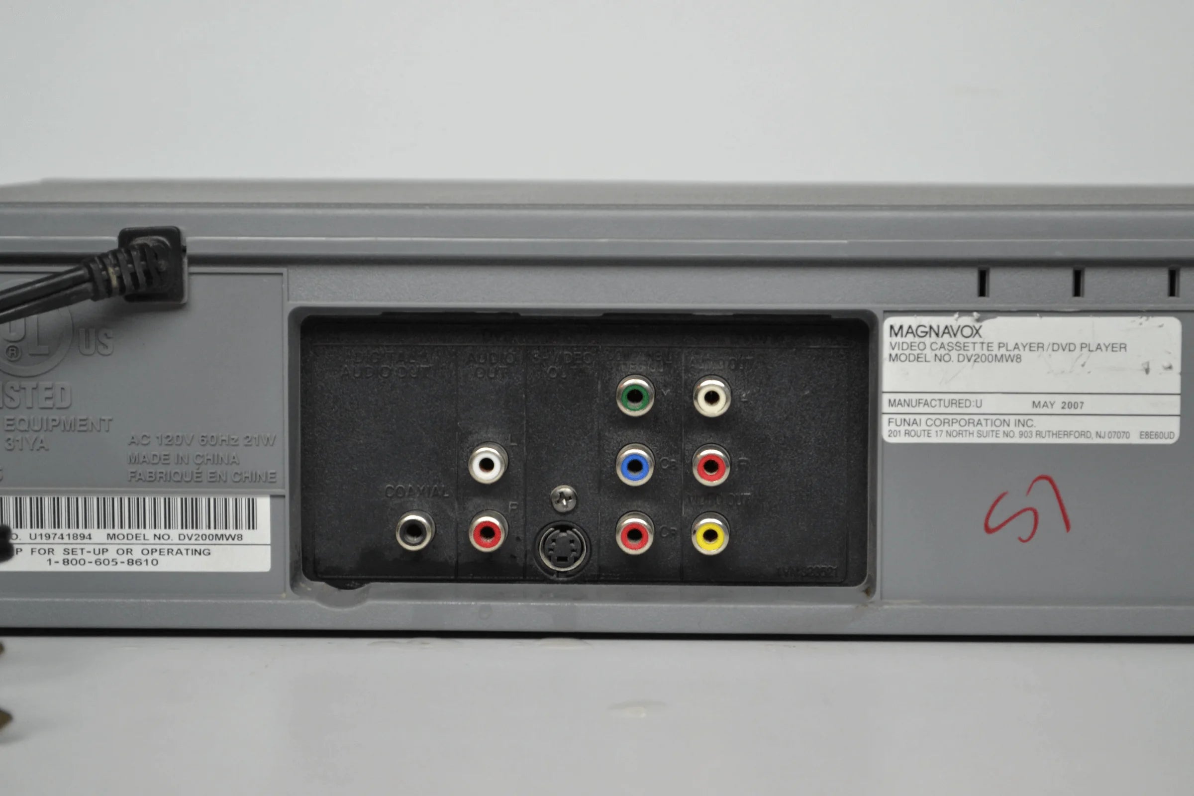 DVD/VCR Combo U885378