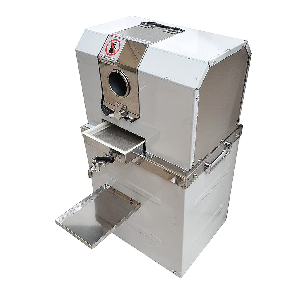 Vertical Electric Sugarcane Juicer Juice Press Machine 4 Rollers Stainless Steel Silver E827