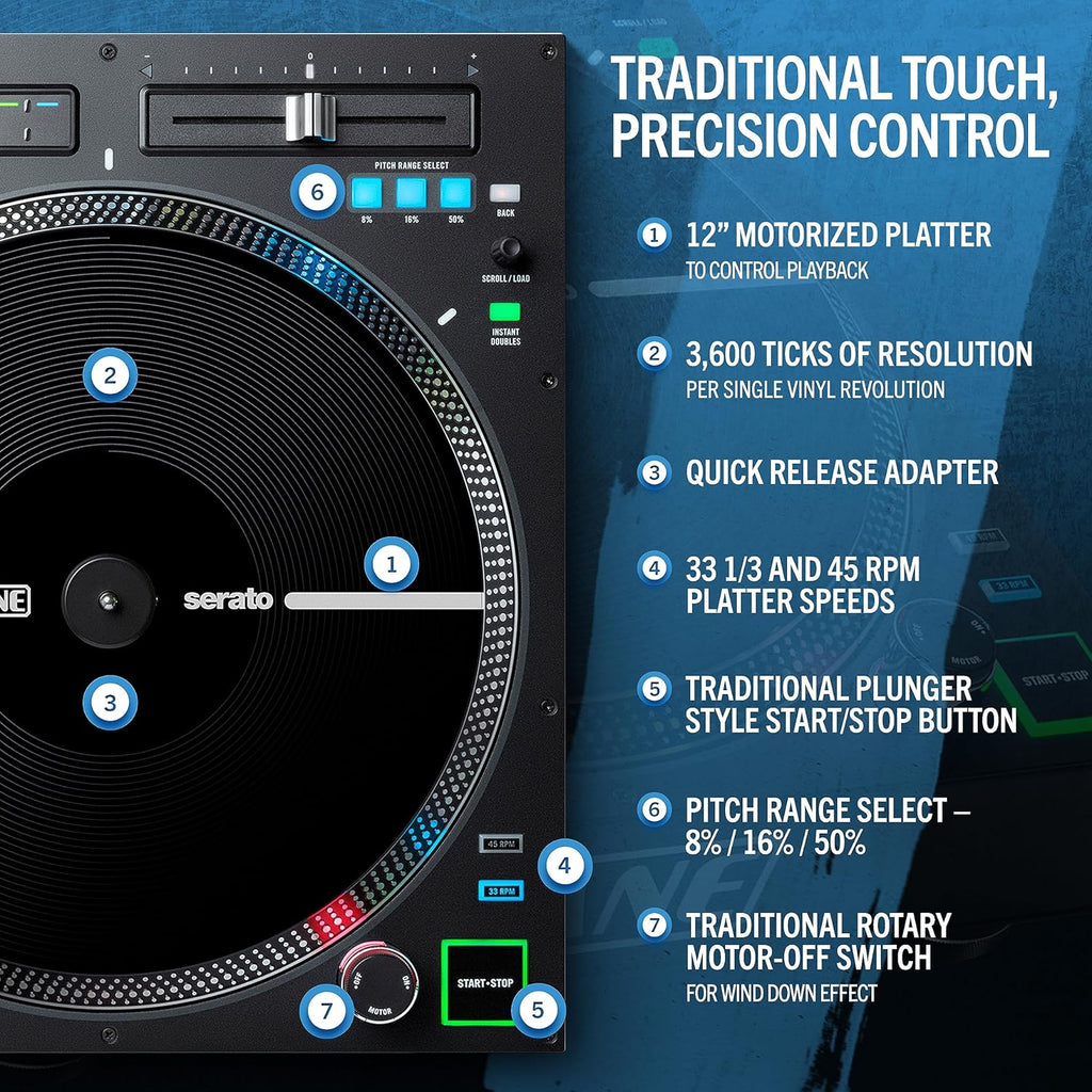 Serato Mixer Bundle with Motorized Turntables V963