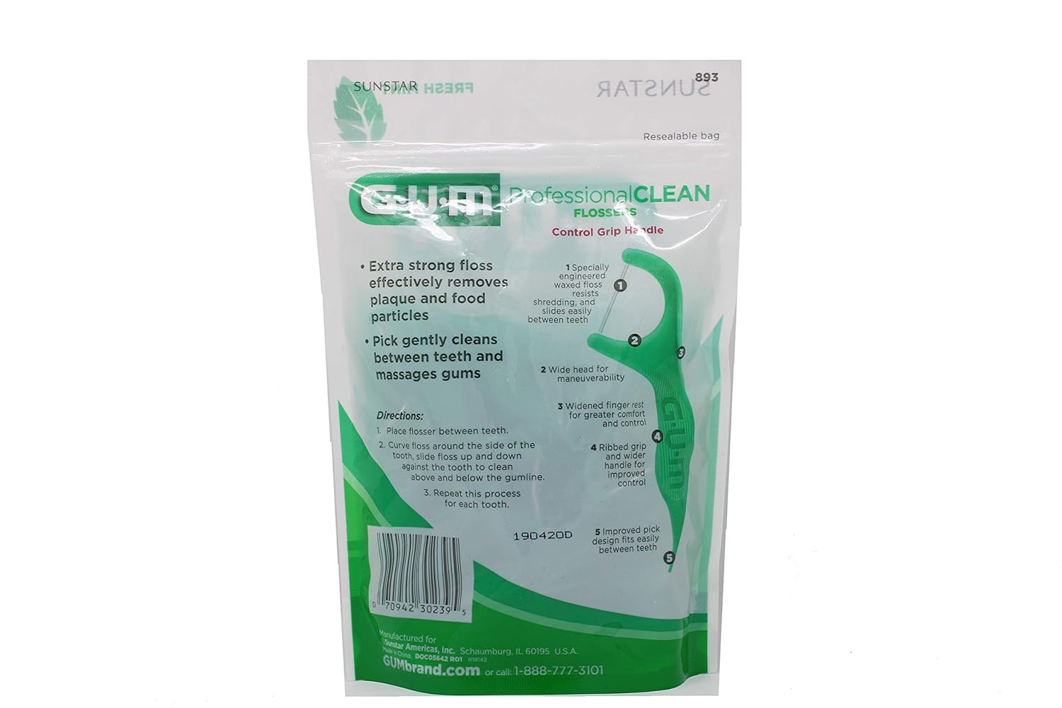 90 ea Fresh Mint Flossers G9895