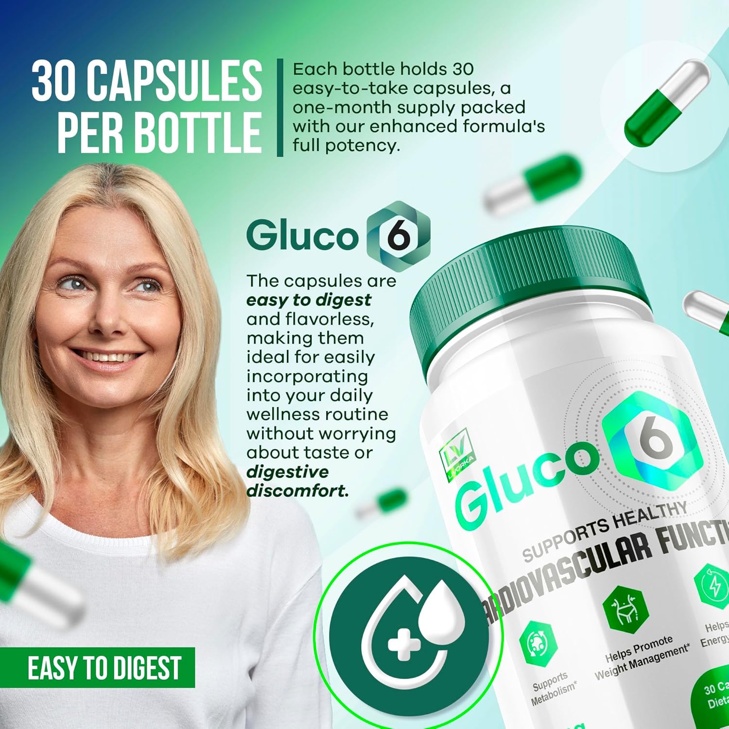 3 Pack 90 Capsules Gluco 6 Capsules X263232