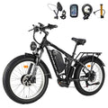 3000W Fat-Tire Electric-Bike, 52V 25AH, 38MPH, Full Suspension Ebikes with 24 Inch X3151