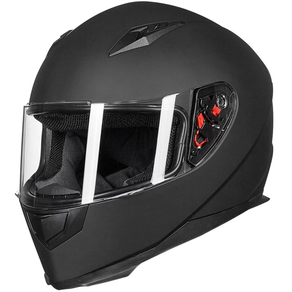 Full Face Motorcycle Helmet with Removable Neck Scarf Q93941