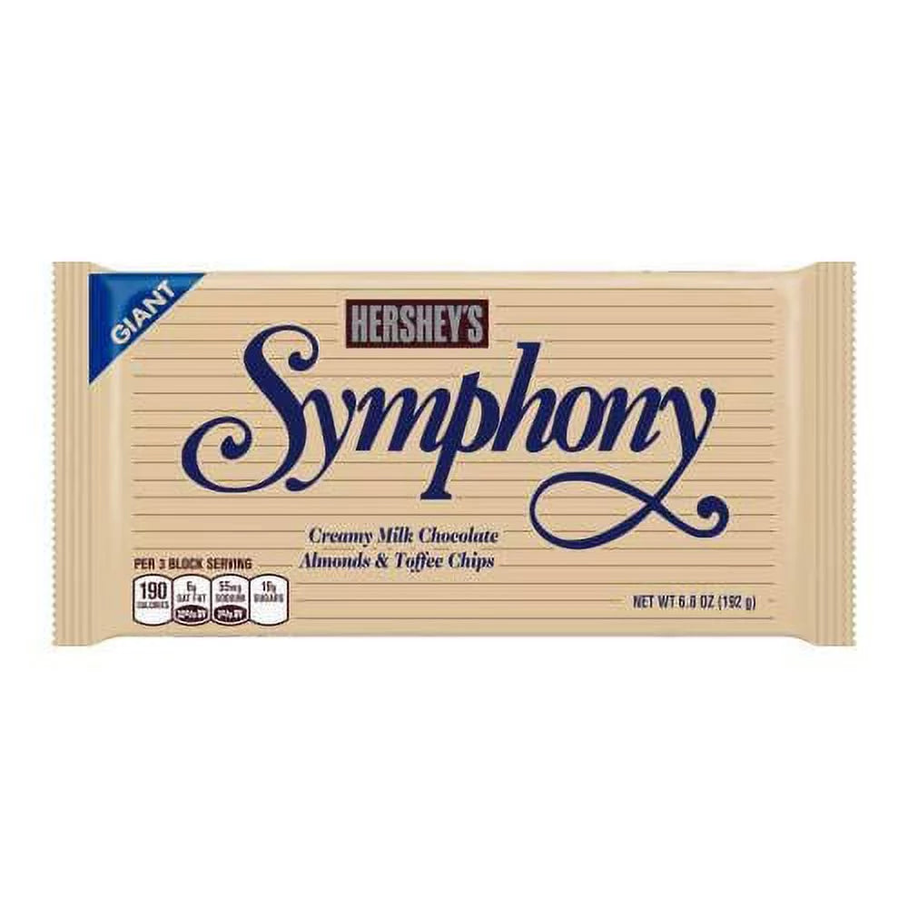 Giant Milk Chocolate with Almonds and Toffee Bar (Pack of 4) T3922