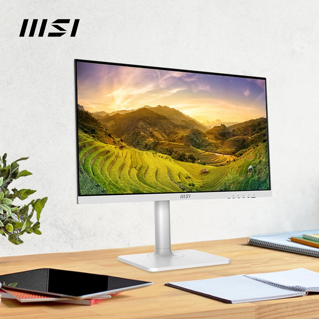 White 24-inch IPS FHD 100Hz Computer Monitor with HDMI USBC N78122