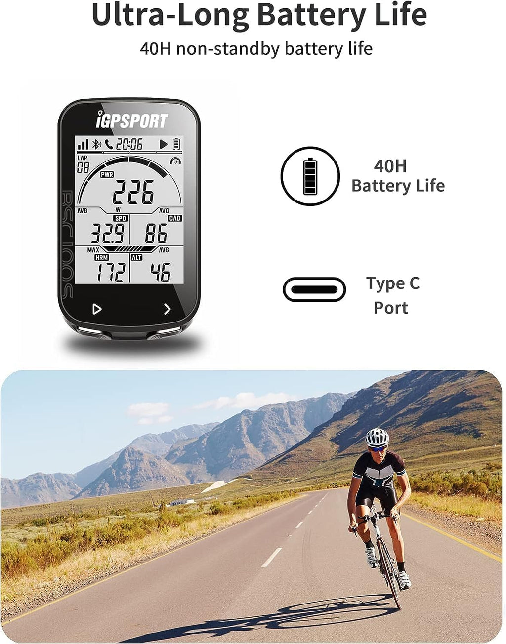 Bike Computer Wireless Cycling Computer B299519