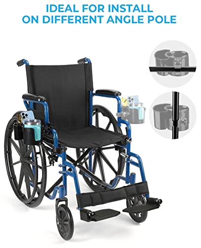 Wheelchair Cup Holder with Small Storage Box H6270