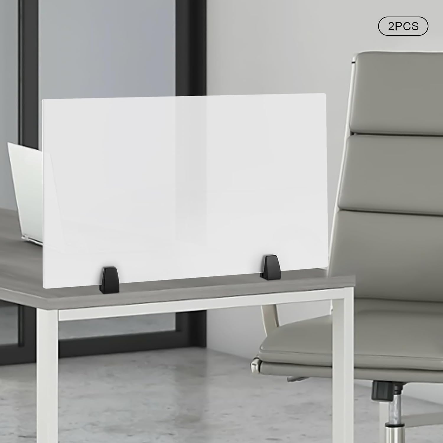 2PCS Acrylic Desk Dividers, 30 x 18 inch I4739