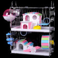 Large Hamster Cage with Crossover Tubes Tunnels K77130