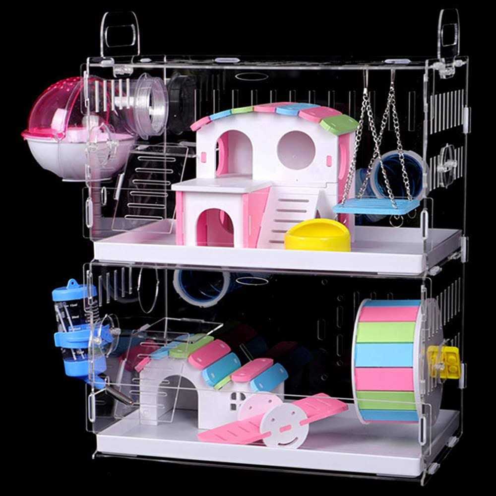 Large Hamster Cage with Crossover Tubes Tunnels K77130