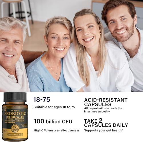 35 Strains Organic Probiotic 100 Billion CFU 60 Capsules Q229193