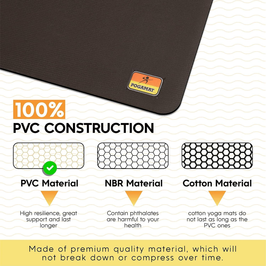 Large Exercise Mat 6 ft X 4 ft X 1/4" Thick R65866