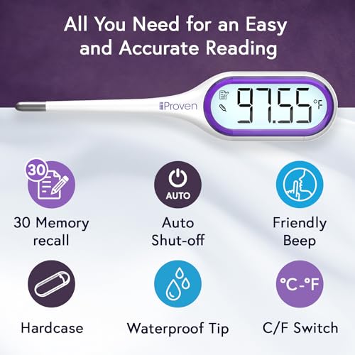Basal Body Thermometer with Backlight, 1/100 Degree High Precision U31333