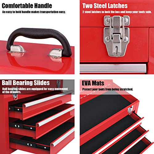 20" 3 Drawer Heavy Duty Steel Tool Box W52577