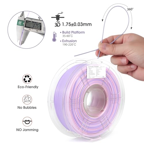 Glow in The Dark PLA Filament 1.75 mm 250g 4 Pack F98789