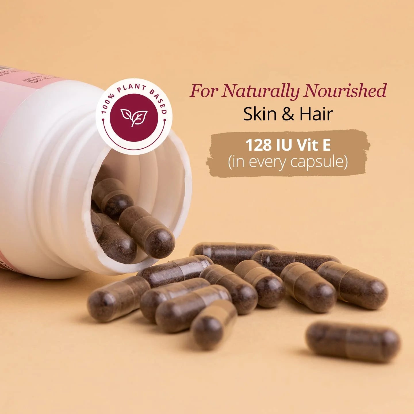100% Plant-Based Vitamin E Capsules 30 Capsules F415