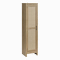 Black Oak 1-Door Tall Cabinet U45948