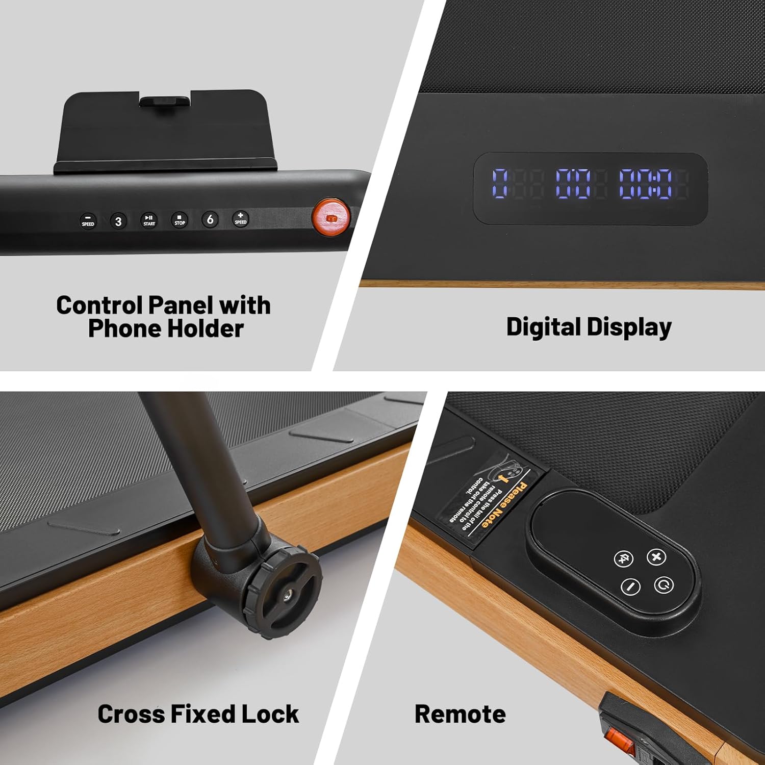Folding Walking Pad Under Desk Treadmill with Remote Control C61527