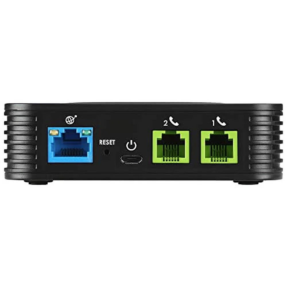 2 Port Analog Telephone Adapter, Black J5669