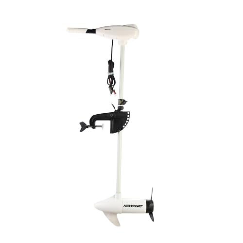 62lb Thrust Transom Mounted Saltwater Electric Trolling Motor with LED Battery Indicator 40" Shaft K558